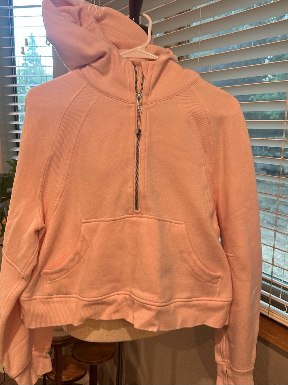 lululemon athletica Pink Half-Zip Hoodie Sweatshirt - Women